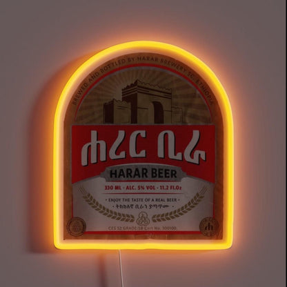 Harar Beer Ethiopia Rgb Led Neon Sign - Shineneon