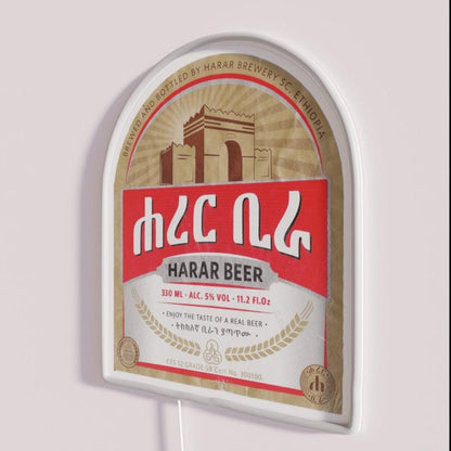 Harar Beer Ethiopia Rgb Led Neon Sign - Shineneon