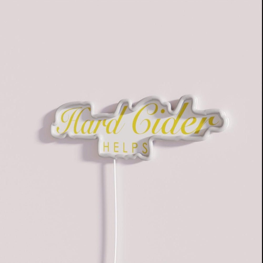Hard Cider Helps Gift For Cider And Cider Drinks Rgb Led Neon Sign - Shineneon