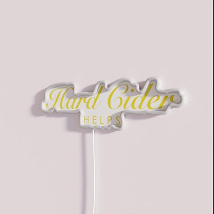 Hard Cider Helps Gift For Cider And Cider Drinks Rgb Led Neon Sign - Shineneon