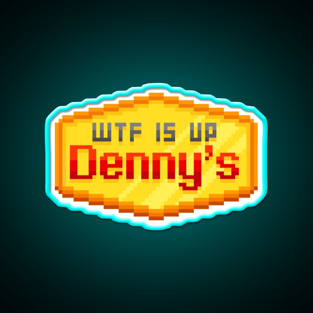 Hardcore Denny Fast Food Led Neon Sign For Burger Place Rgb Color - Shineneon