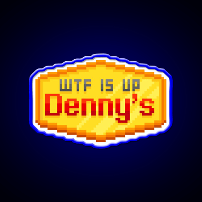 Hardcore Denny Fast Food Led Neon Sign For Burger Place Rgb Color - Shineneon