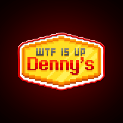 Hardcore Denny Fast Food Led Neon Sign For Burger Place Rgb Color - Shineneon