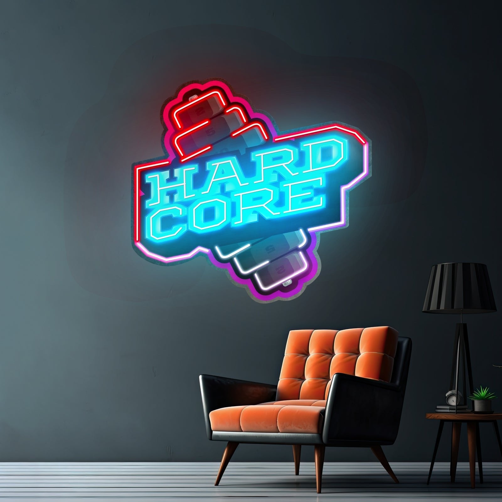 Hardcore Dumbell Led Neon Sign Light Custom Led Signs - Shineneon