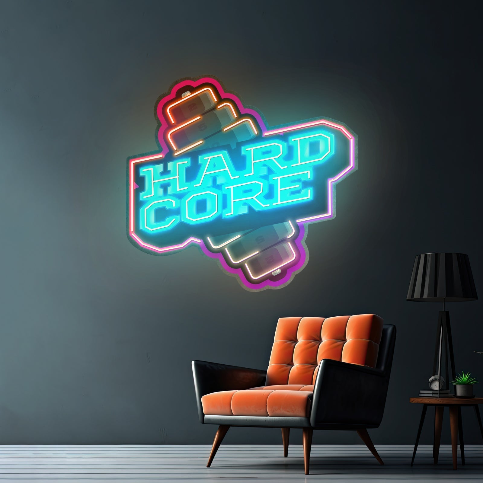 Hardcore Dumbell Led Neon Sign Light Custom Led Signs - Shineneon