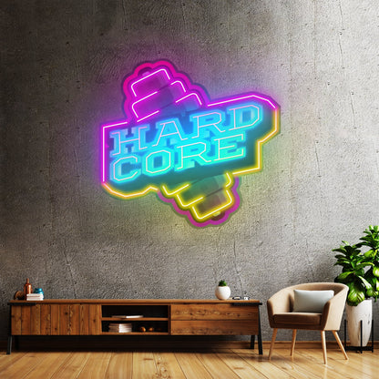 Hardcore Dumbell Led Neon Sign Light Custom Led Signs - Shineneon