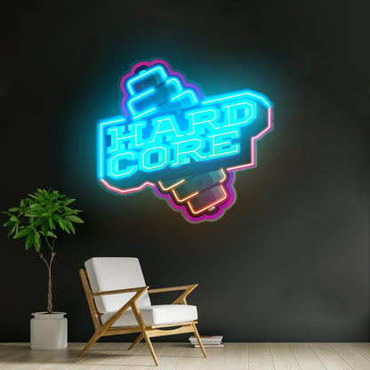 Hardcore Dumbell Led Neon Sign Light Custom Led Signs - Shineneon