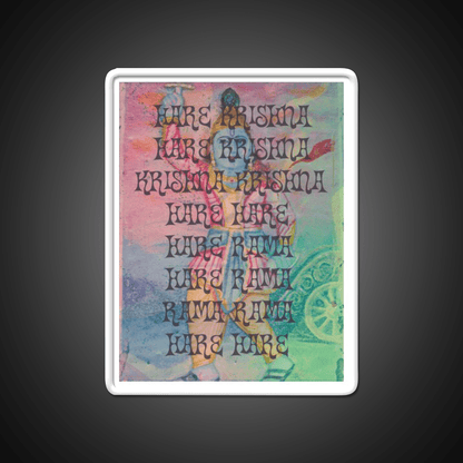 Hare Krishna Hare Rama Yoga Led Neon Sign For Wellness Space Rgb Color - Shineneon