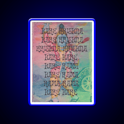 Hare Krishna Hare Rama Yoga Led Neon Sign For Wellness Space Rgb Color - Shineneon