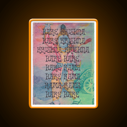 Hare Krishna Hare Rama Yoga Led Neon Sign For Wellness Space Rgb Color - Shineneon