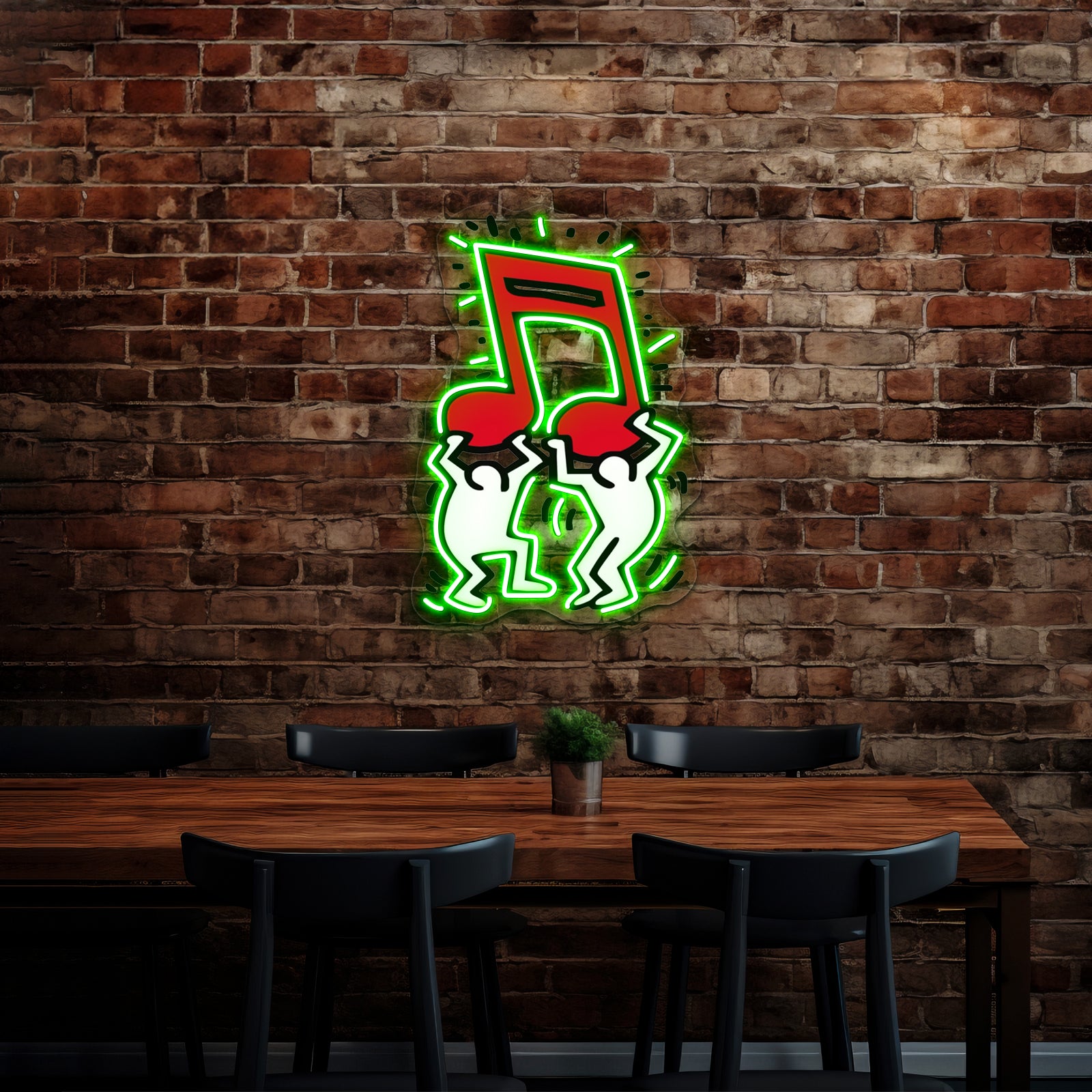 Haring Pop Art Copy Artwork Large Neon Signs | Shineneon