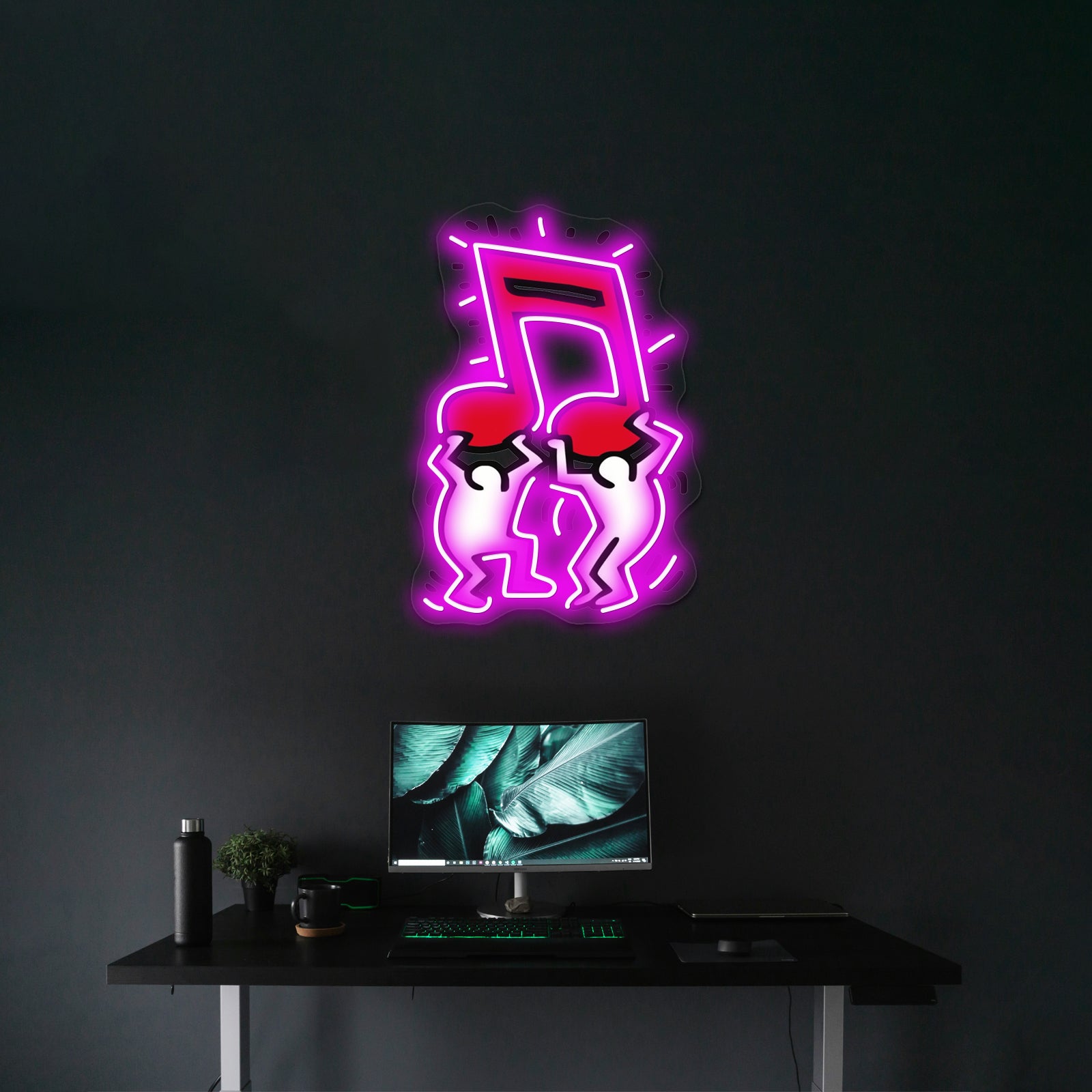 Haring Pop Art Copy Artwork Large Neon Signs | Shineneon