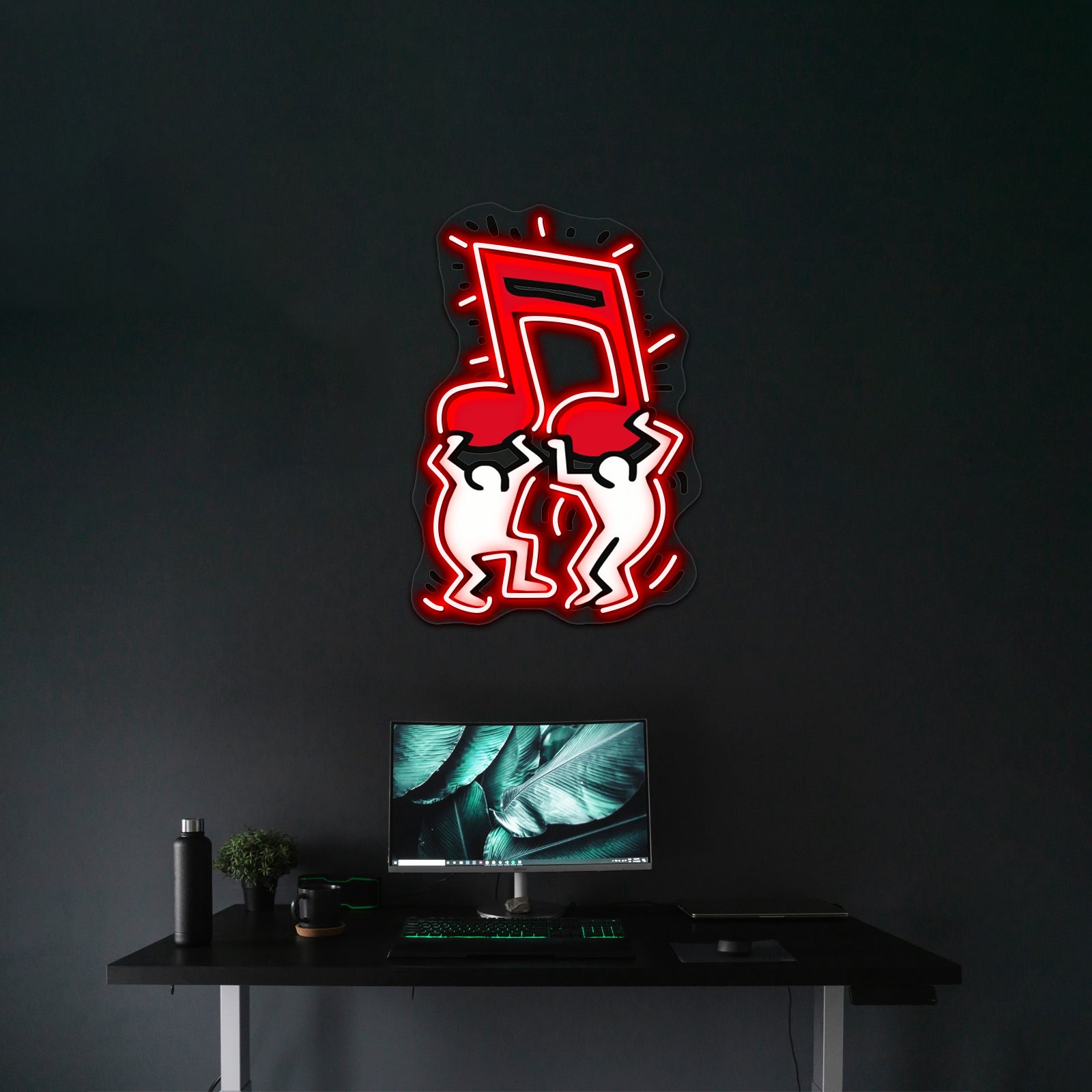 Haring Pop Art Copy Artwork Large Neon Signs | Shineneon