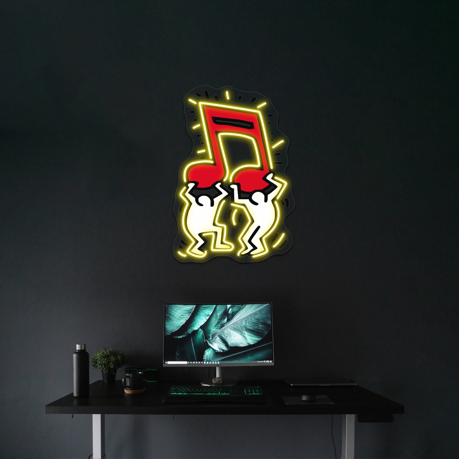 Haring Pop Art Copy Artwork Large Neon Signs | Shineneon