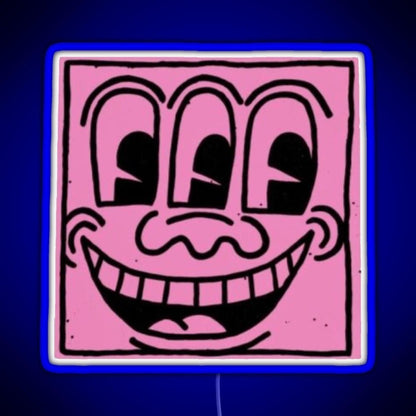 Haring Pop Art Rgb Led Neon Sign Pop Wall Art - Shineneon