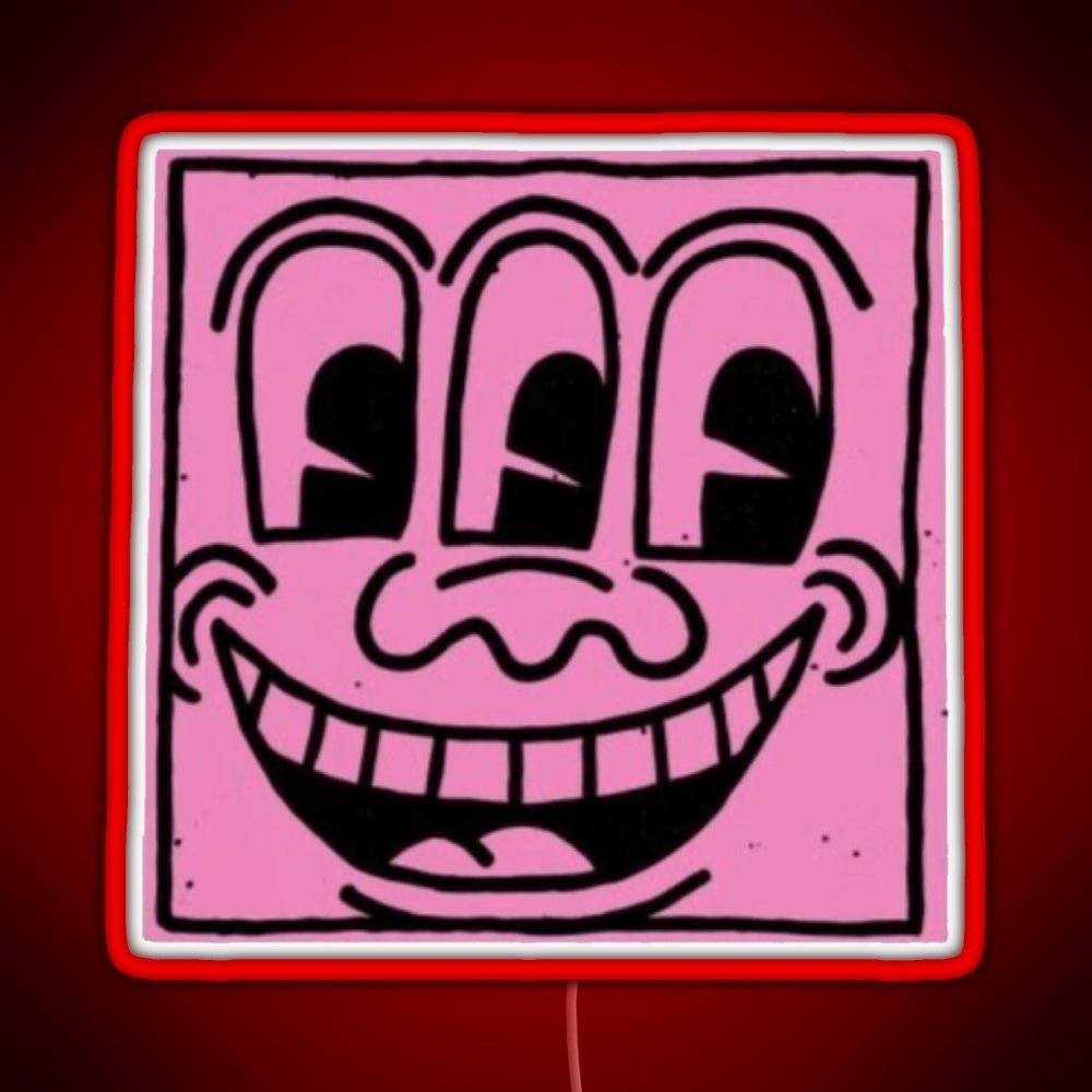 Haring Pop Art Rgb Led Neon Sign Pop Wall Art - Shineneon