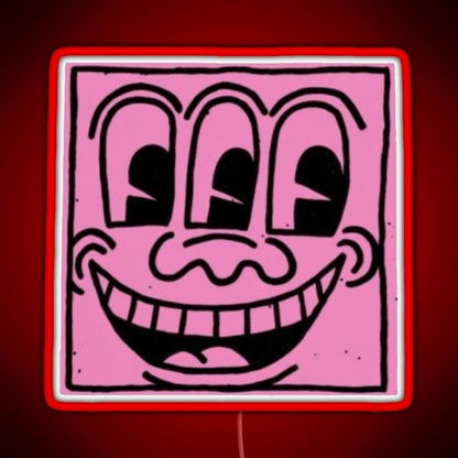 Haring Pop Art Rgb Led Neon Sign Pop Wall Art - Shineneon