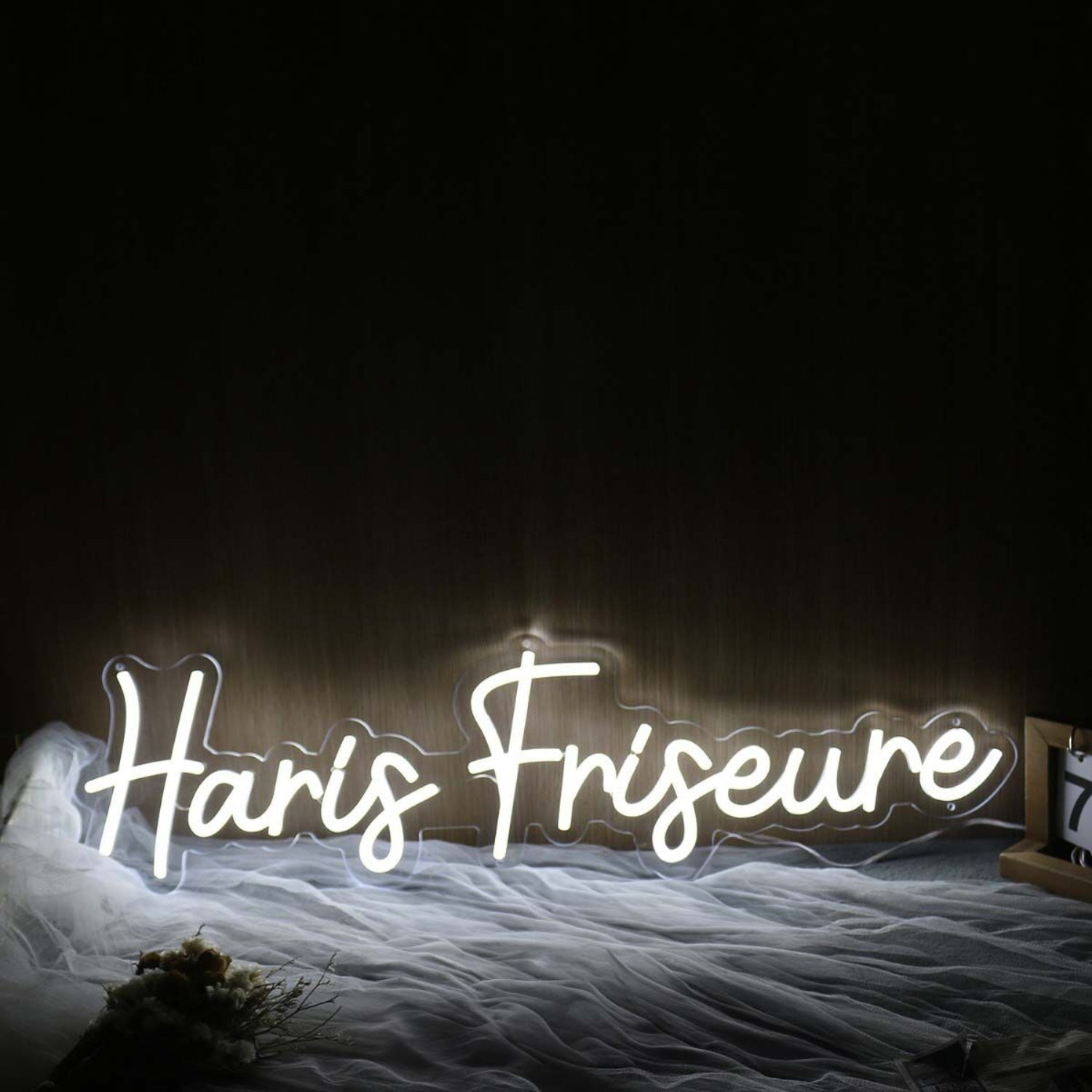 Haris Friseure White Led Neon Sign - Shineneon