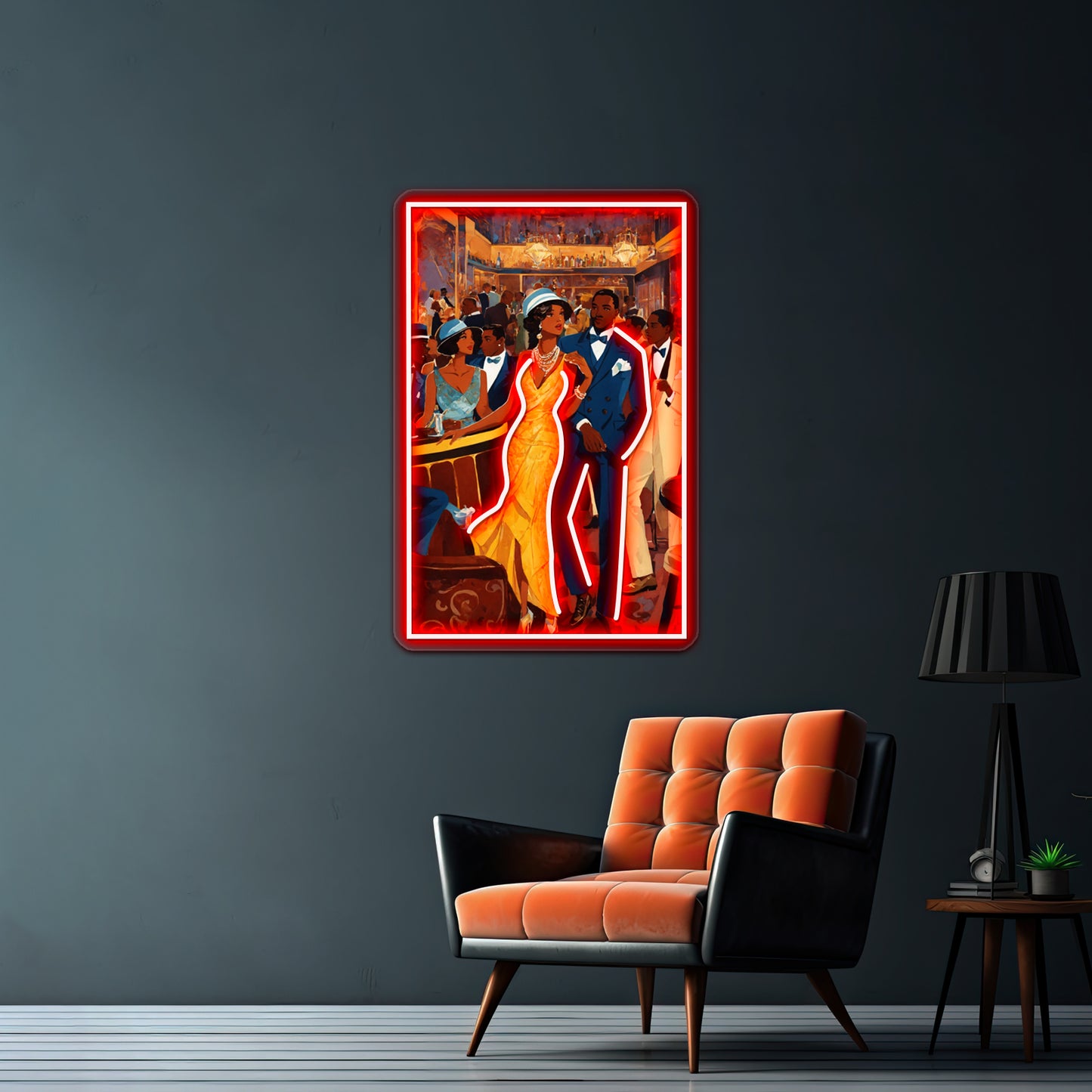 Harlem Renaissance Social Wall Artwork Neon Signs