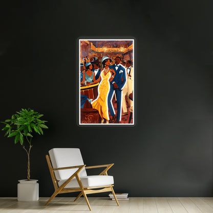 Harlem Renaissance Social Wall Artwork Neon Signs