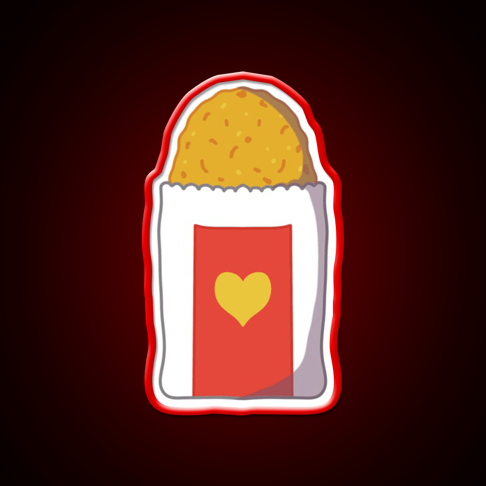 Hash Brown Fast Food Led Neon Sign For Burger Place Rgb Color - Shineneon