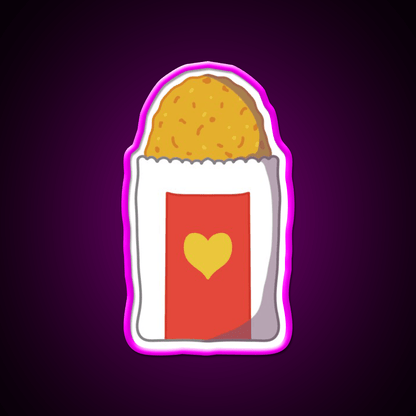 Hash Brown Fast Food Led Neon Sign For Burger Place Rgb Color - Shineneon