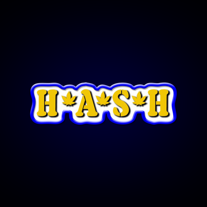 Hash Mash Hemp Inspired Green Leaf Led Neon Sign Rgb Color - LED neon sign view 5