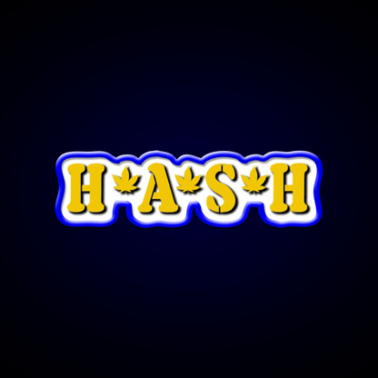 Hash Mash Hemp Inspired Green Leaf Led Neon Sign Rgb Color - Shineneon