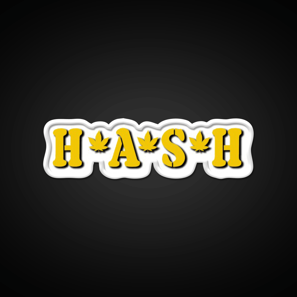 Hash Mash Hemp Inspired Green Leaf Led Neon Sign Rgb Color - Shineneon