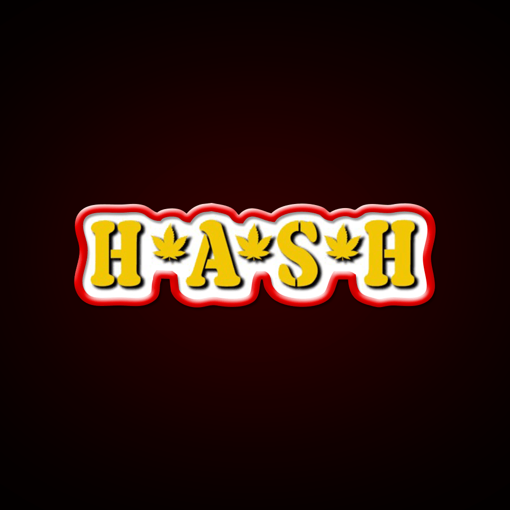 Hash Mash Hemp Inspired Green Leaf Led Neon Sign Rgb Color - Shineneon