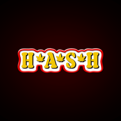 Hash Mash Hemp Inspired Green Leaf Led Neon Sign Rgb Color - Shineneon