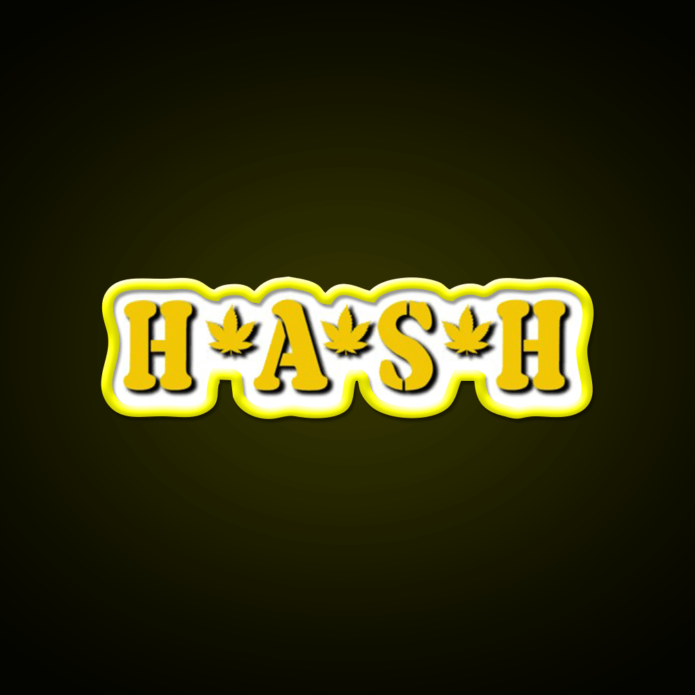 Hash Mash Hemp Inspired Green Leaf Led Neon Sign Rgb Color - Shineneon