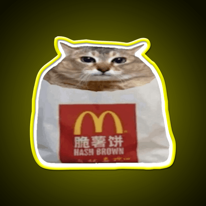 Hashbrown Fast Food Led Neon Sign For Burger Place Rgb Color - Shineneon