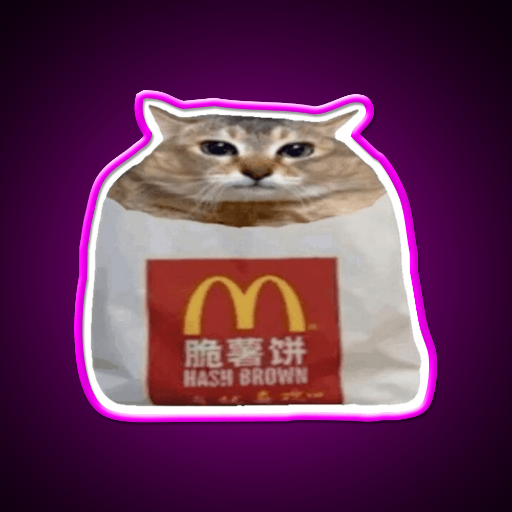 Hashbrown Fast Food Led Neon Sign For Burger Place Rgb Color - Shineneon