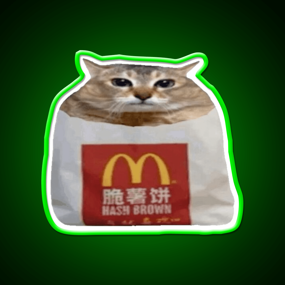 Hashbrown Fast Food Led Neon Sign For Burger Place Rgb Color - Shineneon