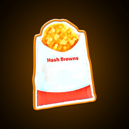 Hashbrown Fast Food Led Neon Sign For Burger Place Wall Art Rgb Color - Shineneon