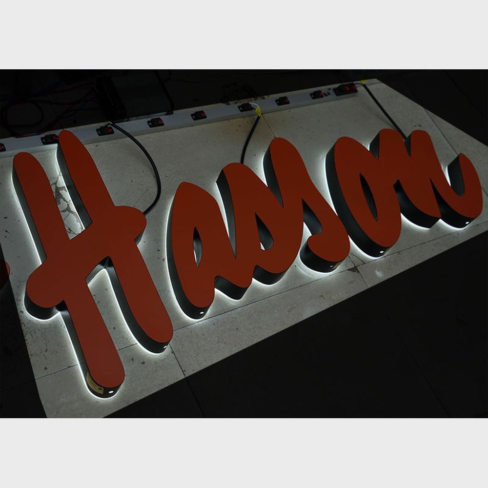 Hasson 3D Backlit Channel Letters Led Light Sign - Shineneon