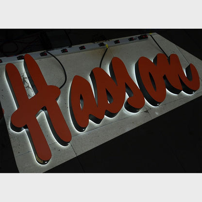 Hasson 3D Backlit Channel Letters Led Light Sign - Shineneon