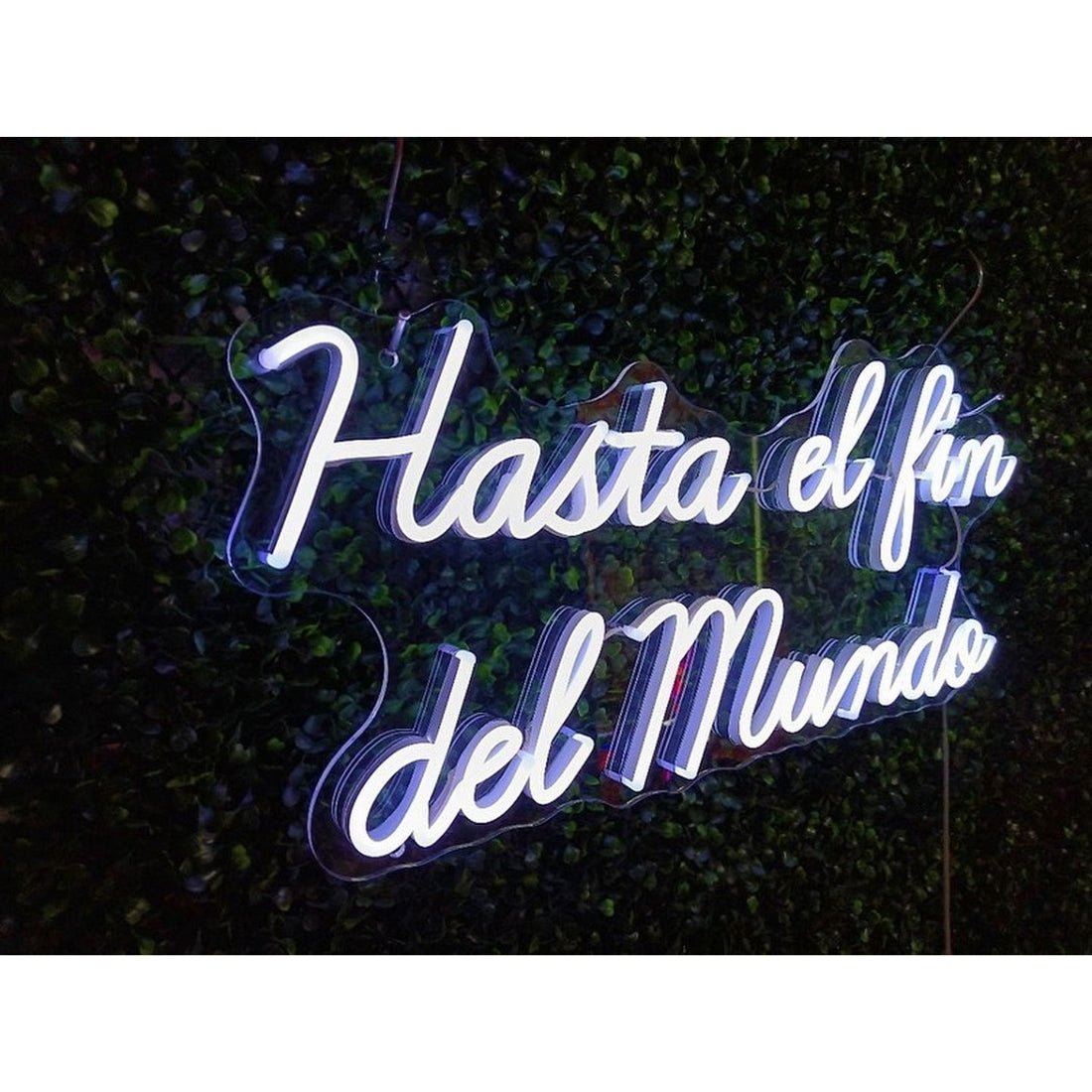Hasta El Fin Del Mundo Spanish Led Sign Business Neon Sign - Shineneon