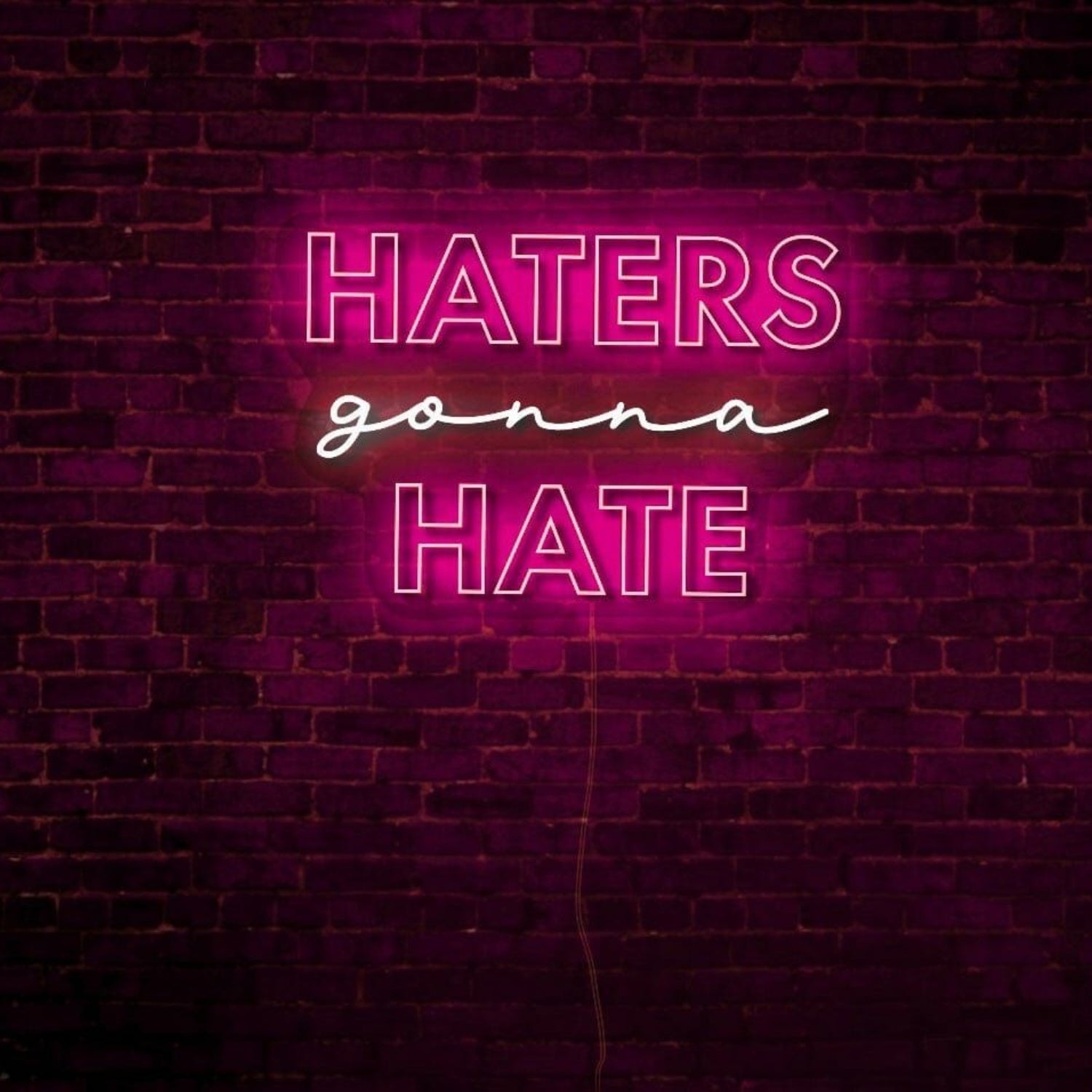 Haters Gonna Hate Led Neon Sign - Shineneon