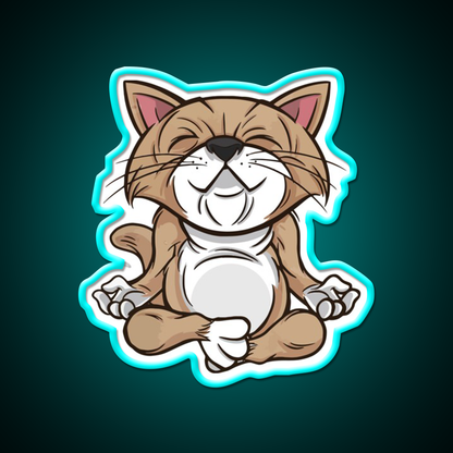 Hatha Yoga Led Neon Sign For Wellness Space Rgb Color