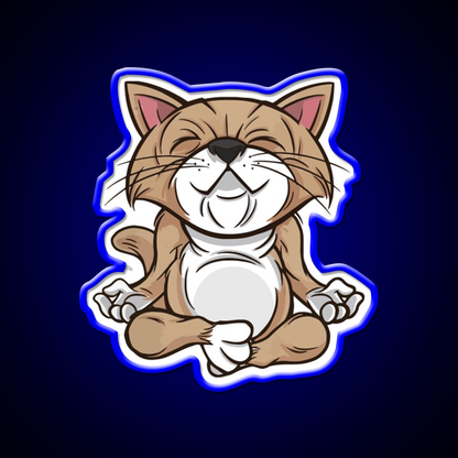 Hatha Yoga Led Neon Sign For Wellness Space Rgb Color