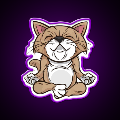 Hatha Yoga Led Neon Sign For Wellness Space Rgb Color