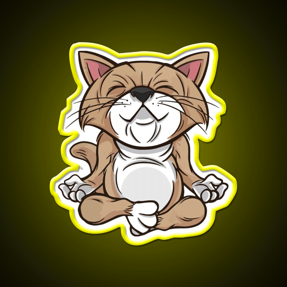 Hatha Yoga Led Neon Sign For Wellness Space Rgb Color