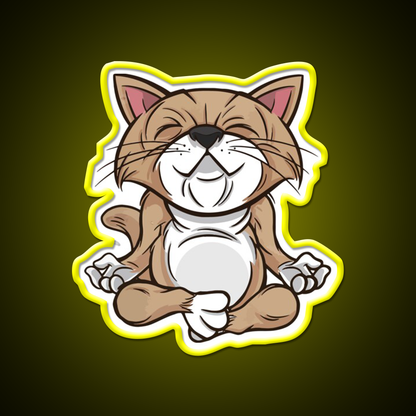 Hatha Yoga Led Neon Sign For Wellness Space Rgb Color