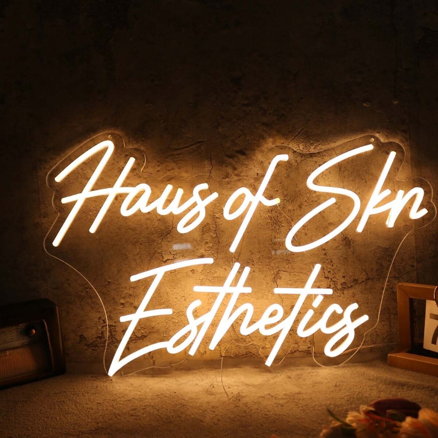 Haus Of Skn Esthetics Yellow Led Neon Sign - Shineneon