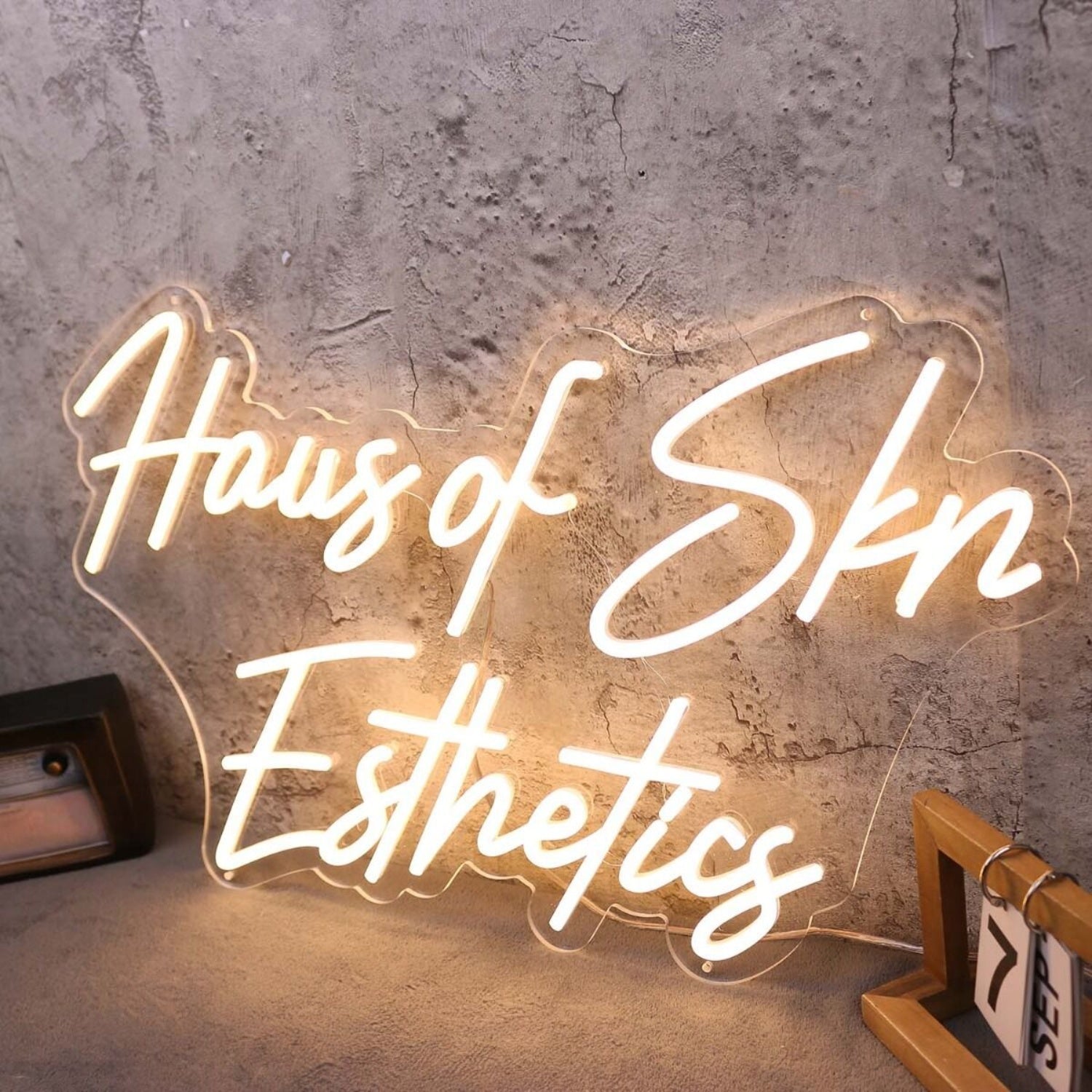 Haus Of Skn Esthetics Yellow Led Neon Sign - Shineneon