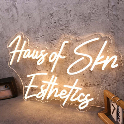 Haus Of Skn Esthetics Yellow Led Neon Sign - Shineneon