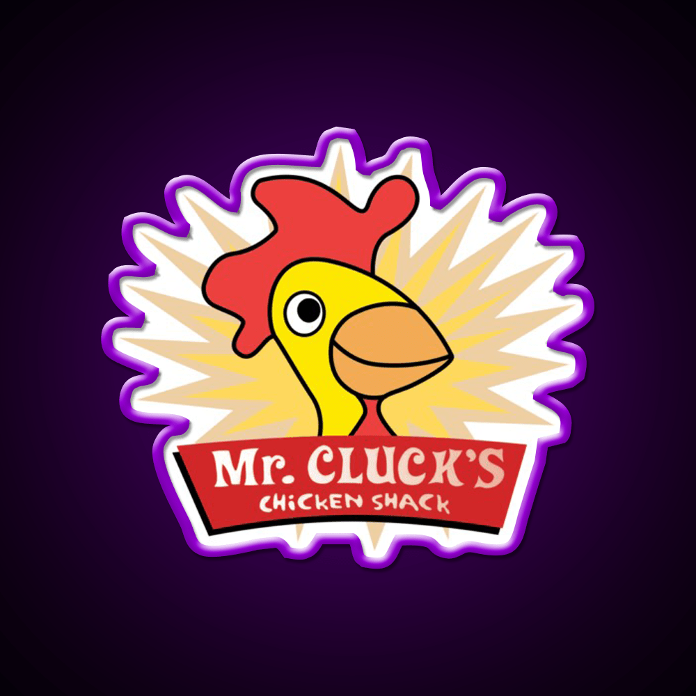 Have A Cluckity Cluck Cluck Day Fast Food Led Neon Sign For Burger Place Rgb Color - Shineneon