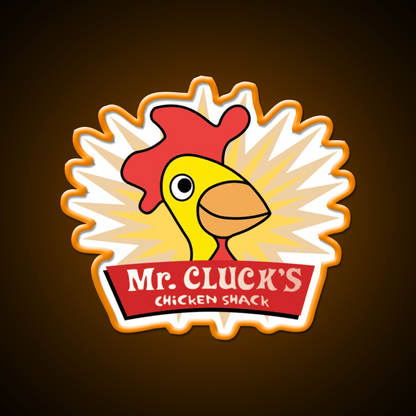 Have A Cluckity Cluck Cluck Day Fast Food Led Neon Sign For Burger Place Rgb Color - Shineneon